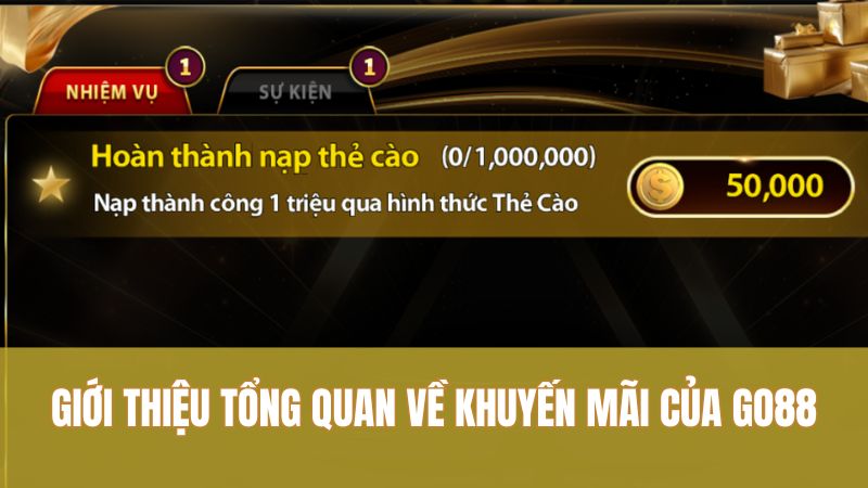 Giới thiệu tổng quan về khuyến mãi của GO88